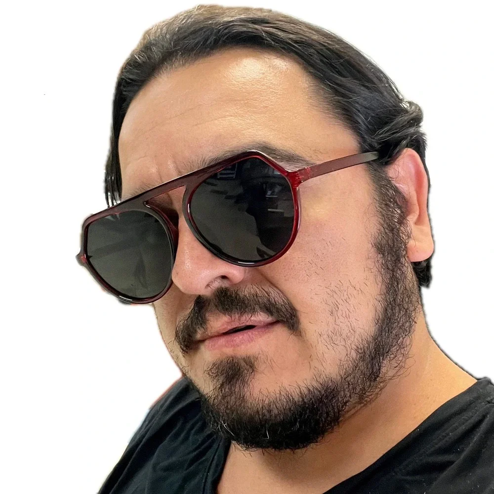 Red‎ Aviator Sunglasses Fashion Statement Trendy Sun Glasses Oversized Driving